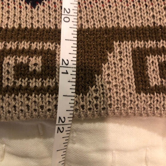 Orange Fashion Village Tribal design sweater poncho - Picture 10 of 11